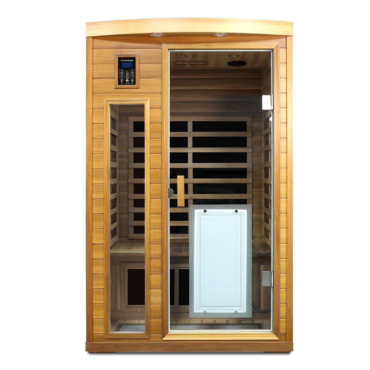 Low EMF Two person Far infrared Red cedar Deluxe indoor sauna room - 1st Choice Furniture Direct
