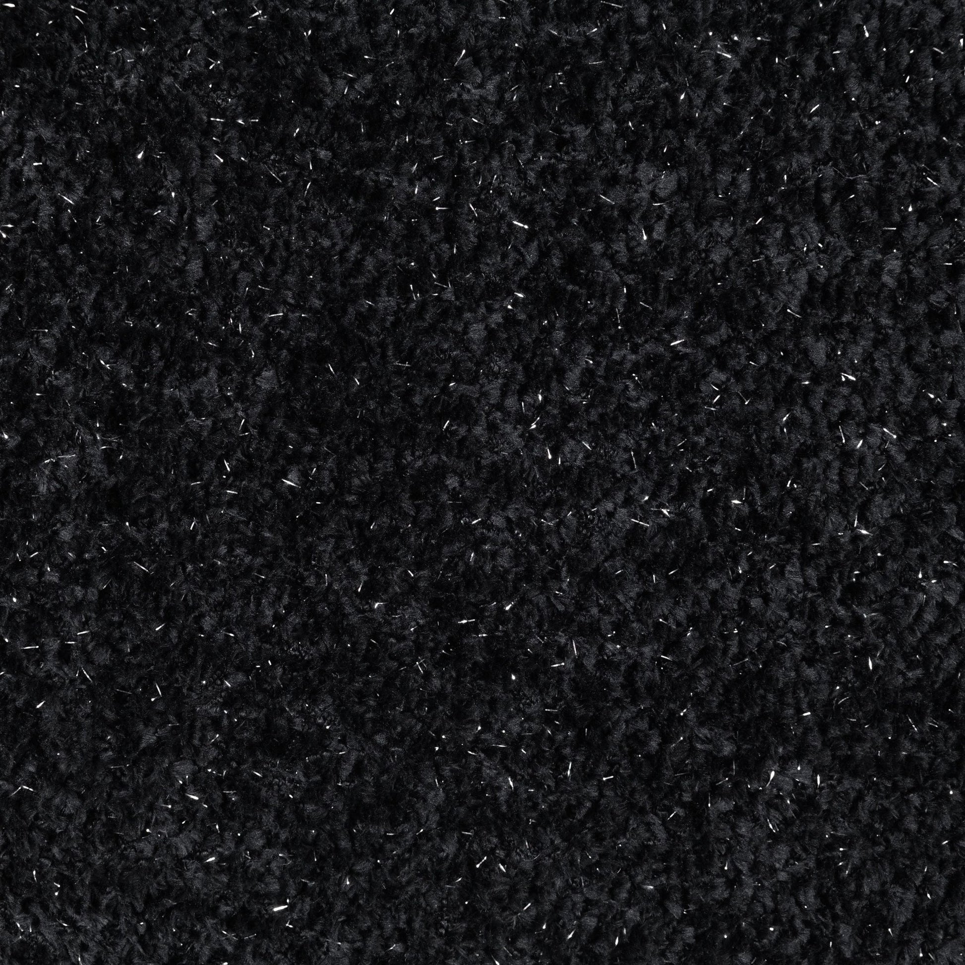 Lucifer Black & White Shimmer Fabric Sectional Sofa w/3 Pillows - 1st Choice Furniture Direct