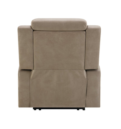 Lugo Camel Leather Aire Power Motion Recliner w/Cup Holder - 1st Choice Furniture Direct