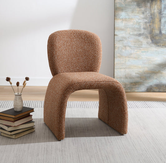 Luke Brown Fabric Accent Chair (Set of 2) - 1st Choice Furniture Direct