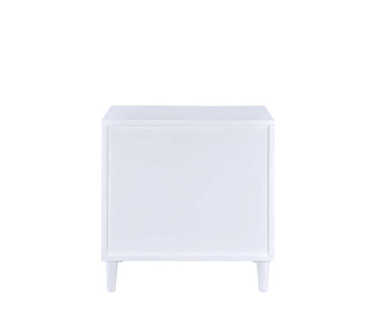 Lurel White & Weathered Oak Finish Accent Table - 1st Choice Furniture Direct