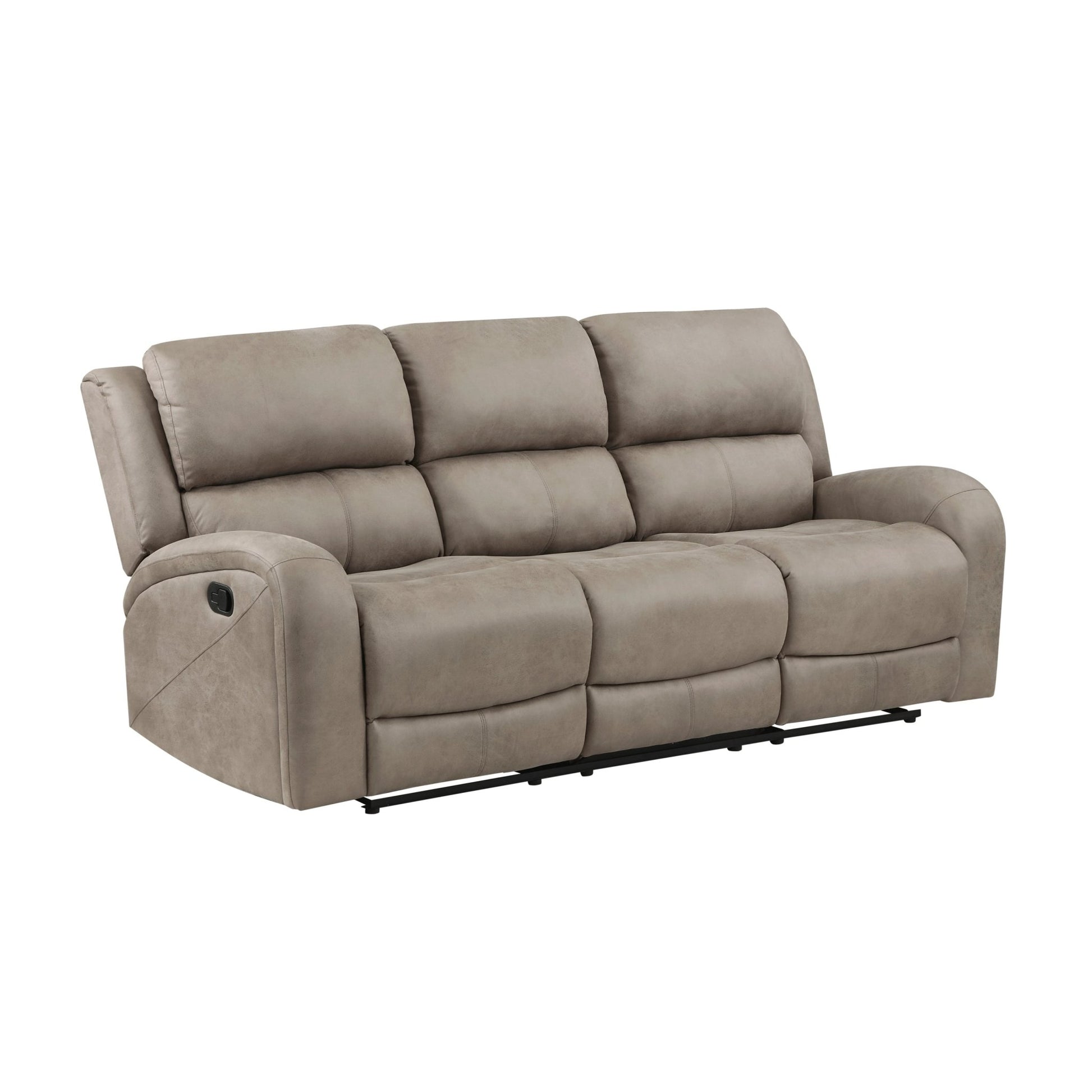 Luxurious Style Double Reclining Sofa 1pc Brown Plush Comfortable Living Room Furniture - 1st Choice Furniture Direct