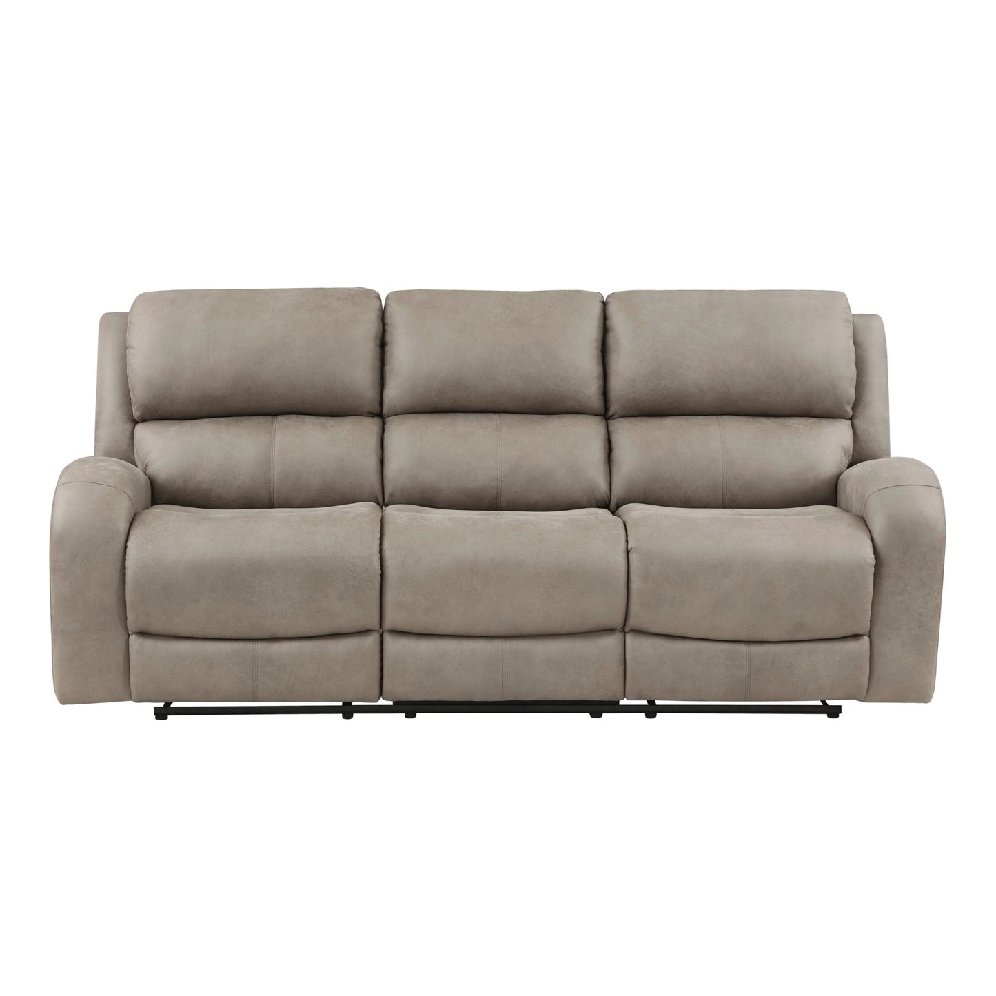 Luxurious Style Double Reclining Sofa 1pc Brown Plush Comfortable Living Room Furniture - 1st Choice Furniture Direct