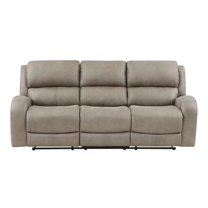 Luxurious Style Double Reclining Sofa 1pc Brown Plush Comfortable Living Room Furniture - 1st Choice Furniture Direct
