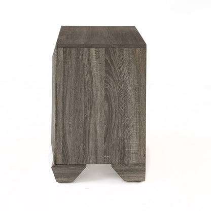 Lyndon Weathered Gray Grain Finish Nightstand - 1st Choice Furniture Direct