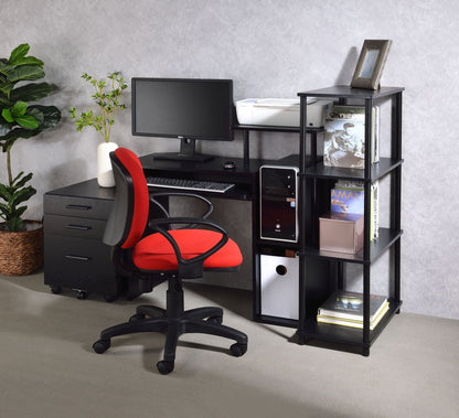 Lyphre Black Finish Computer Desk - 1st Choice Furniture Direct