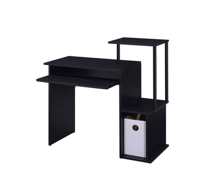 Lyphre Black Finish Computer Desk - 1st Choice Furniture Direct