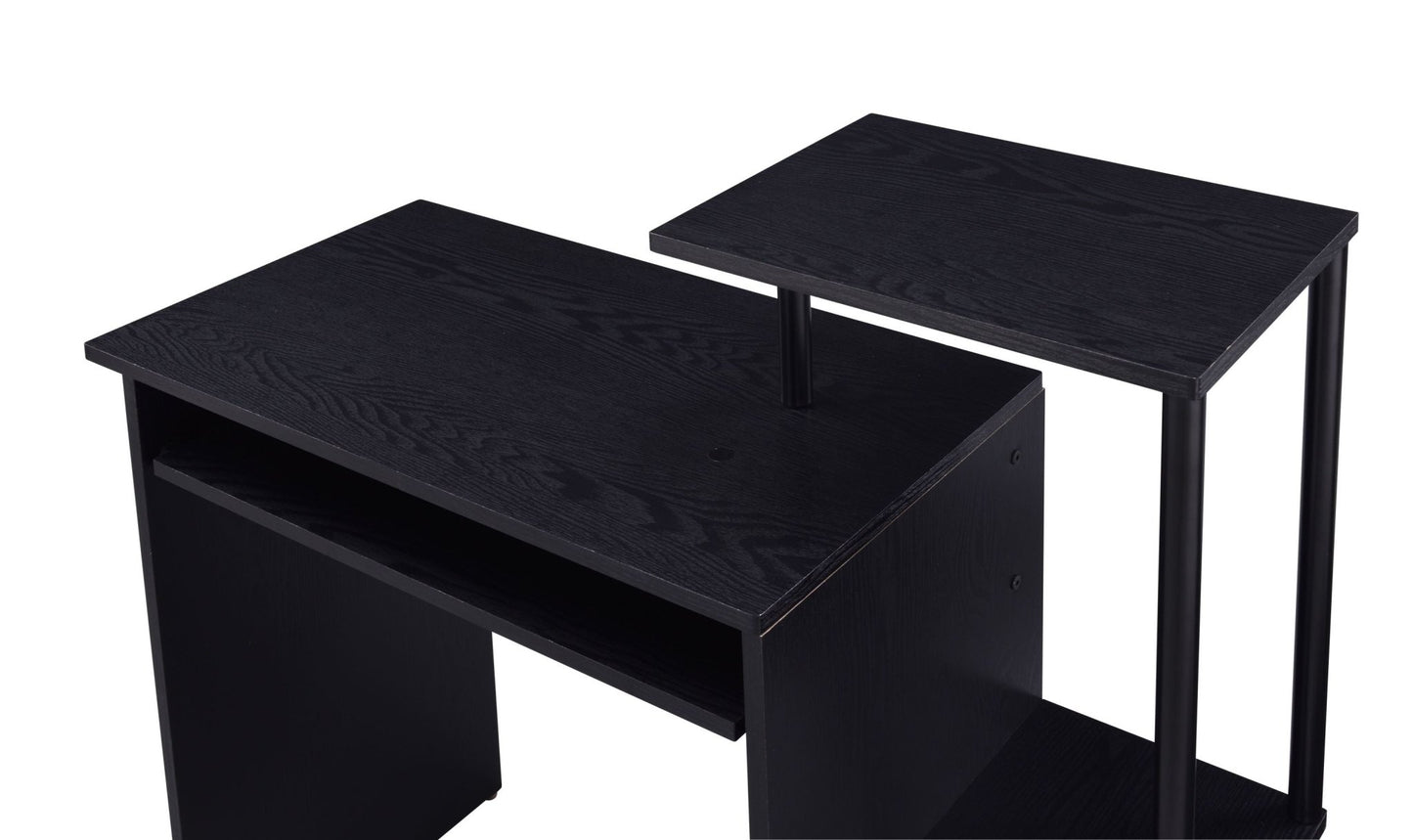 Lyphre Black Finish Computer Desk - 1st Choice Furniture Direct