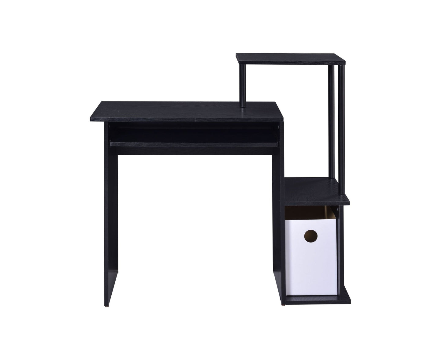 Lyphre Black Finish Computer Desk - 1st Choice Furniture Direct