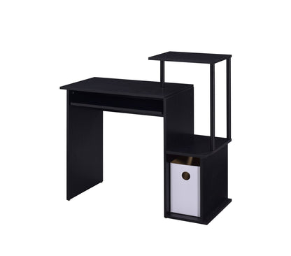 Lyphre Black Finish Computer Desk - 1st Choice Furniture Direct