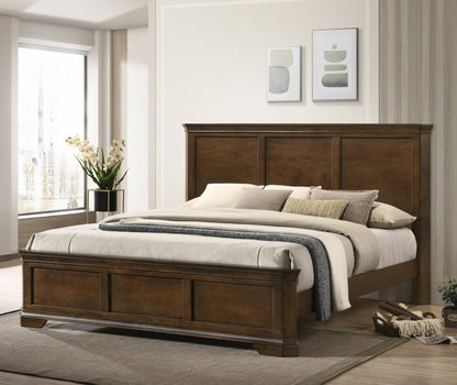 Maderne Traditional 3 - Piece Wood Bedroom Set with King Size Panel Bed and Two Nightstands - 1st Choice Furniture Direct