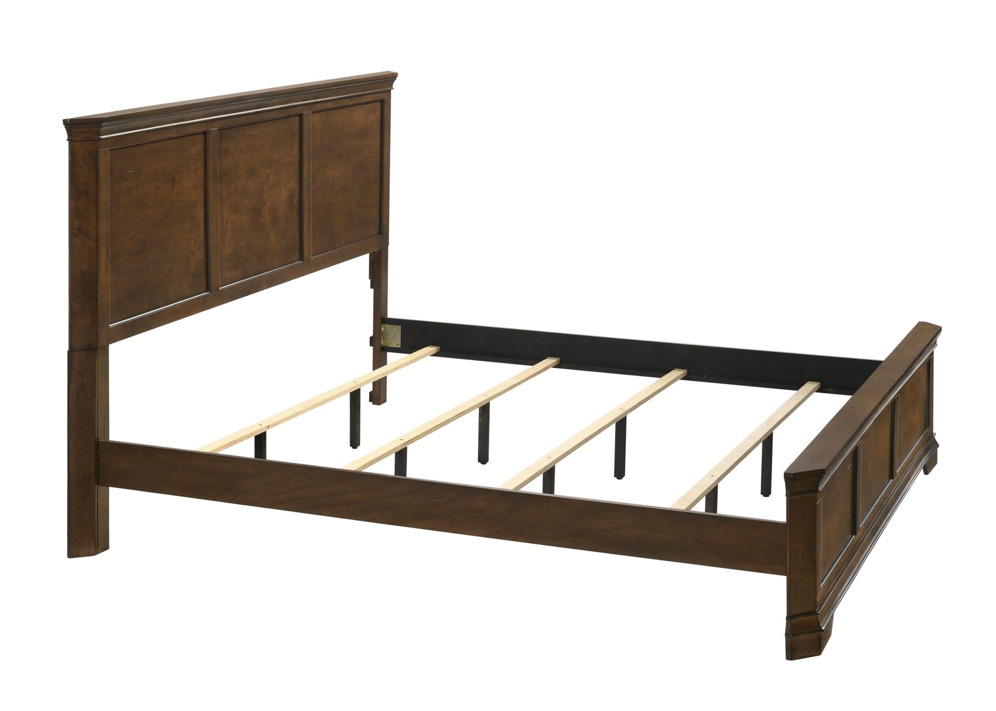 Maderne Traditional Wood Panel 5 pieces King Bed set with Dresser, Mirror, Nightstand and Chest - 1st Choice Furniture Direct