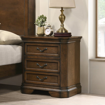 Maderne Traditional Wood Panel 5 pieces Queen Bed set with Dresser, Mirror, Nightstand and Chest - 1st Choice Furniture Direct