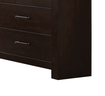 Mahogany 7-Drawer Dresser with Felt-Lined Top Drawer - 1st Choice Furniture Direct