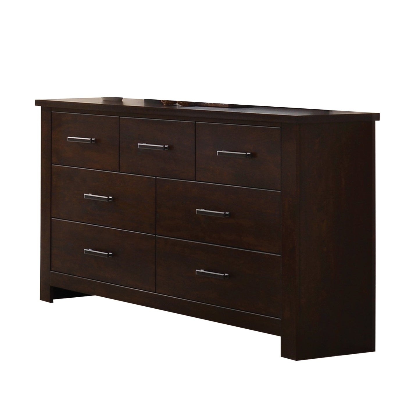 Mahogany 7-Drawer Dresser with Felt-Lined Top Drawer - 1st Choice Furniture Direct