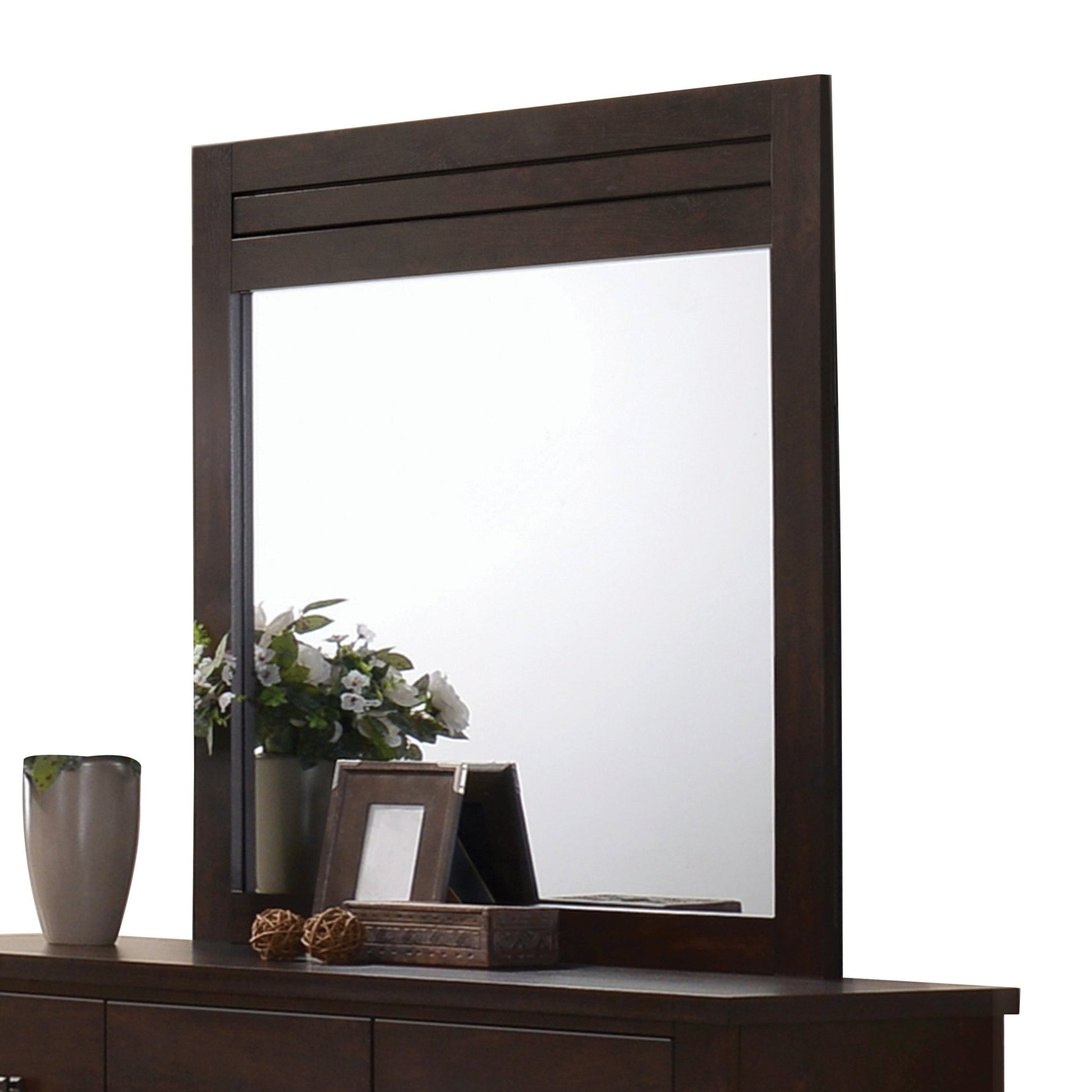 Mahogany Framed Dresser Mirror - 1st Choice Furniture Direct
