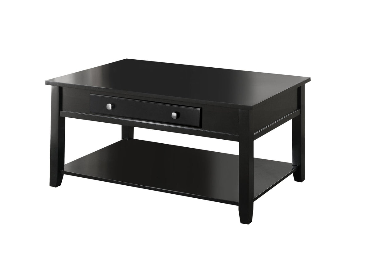 Malachi Black Finish Coffee Table W/Lift Top - 1st Choice Furniture Direct