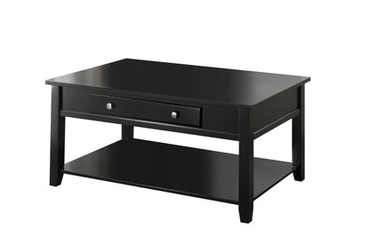 Malachi Black Finish Coffee Table W/Lift Top - 1st Choice Furniture Direct
