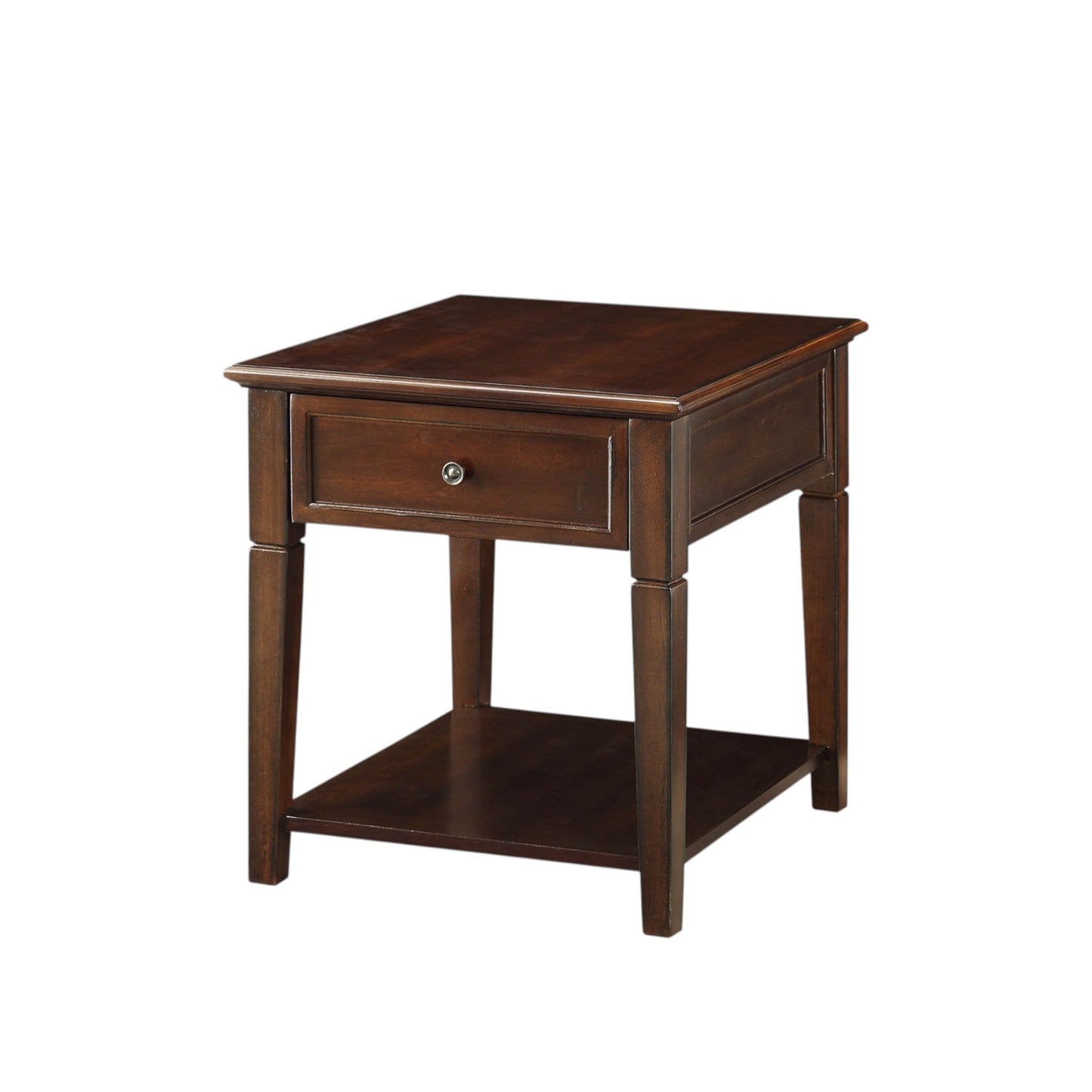 Malachi Walnut Finish End Table - 1st Choice Furniture Direct