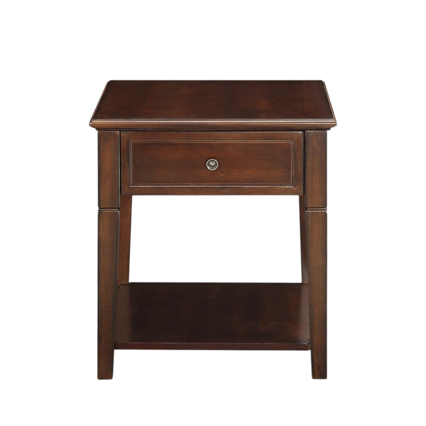 Malachi Walnut Finish End Table - 1st Choice Furniture Direct