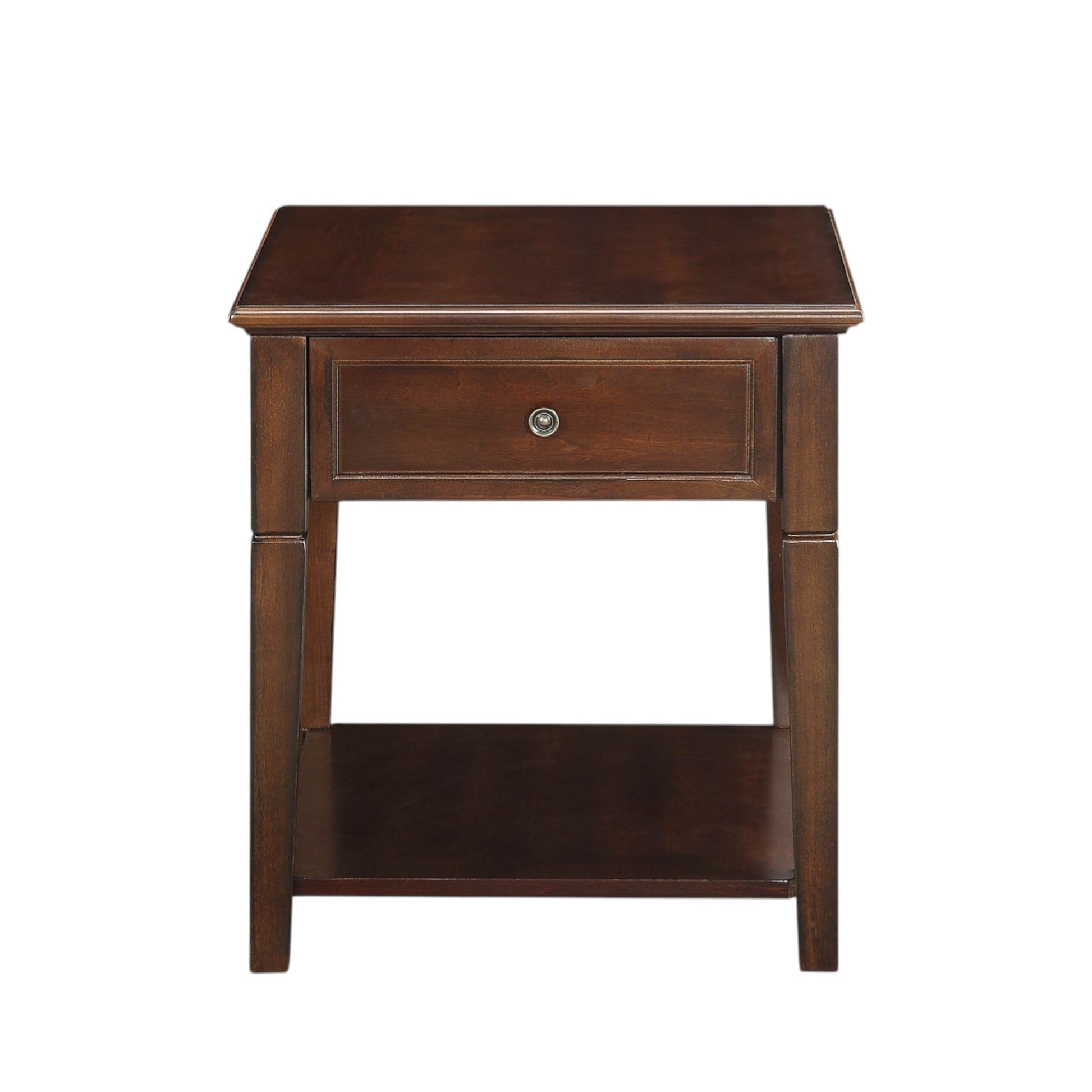 Malachi Walnut Finish End Table - 1st Choice Furniture Direct