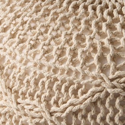 Malibu Knitted Cotton 20 x 20 Round Pouf - 1st Choice Furniture Direct