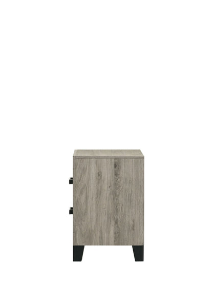 Mari Light Gray Finish 5Pcs Bedroom Set (Queen bed, Dresser, Chest, Nightstand, Mirror) - 1st Choice Furniture Direct