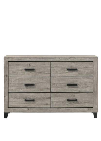 Mari Light Gray Finish Dresser - 1st Choice Furniture Direct