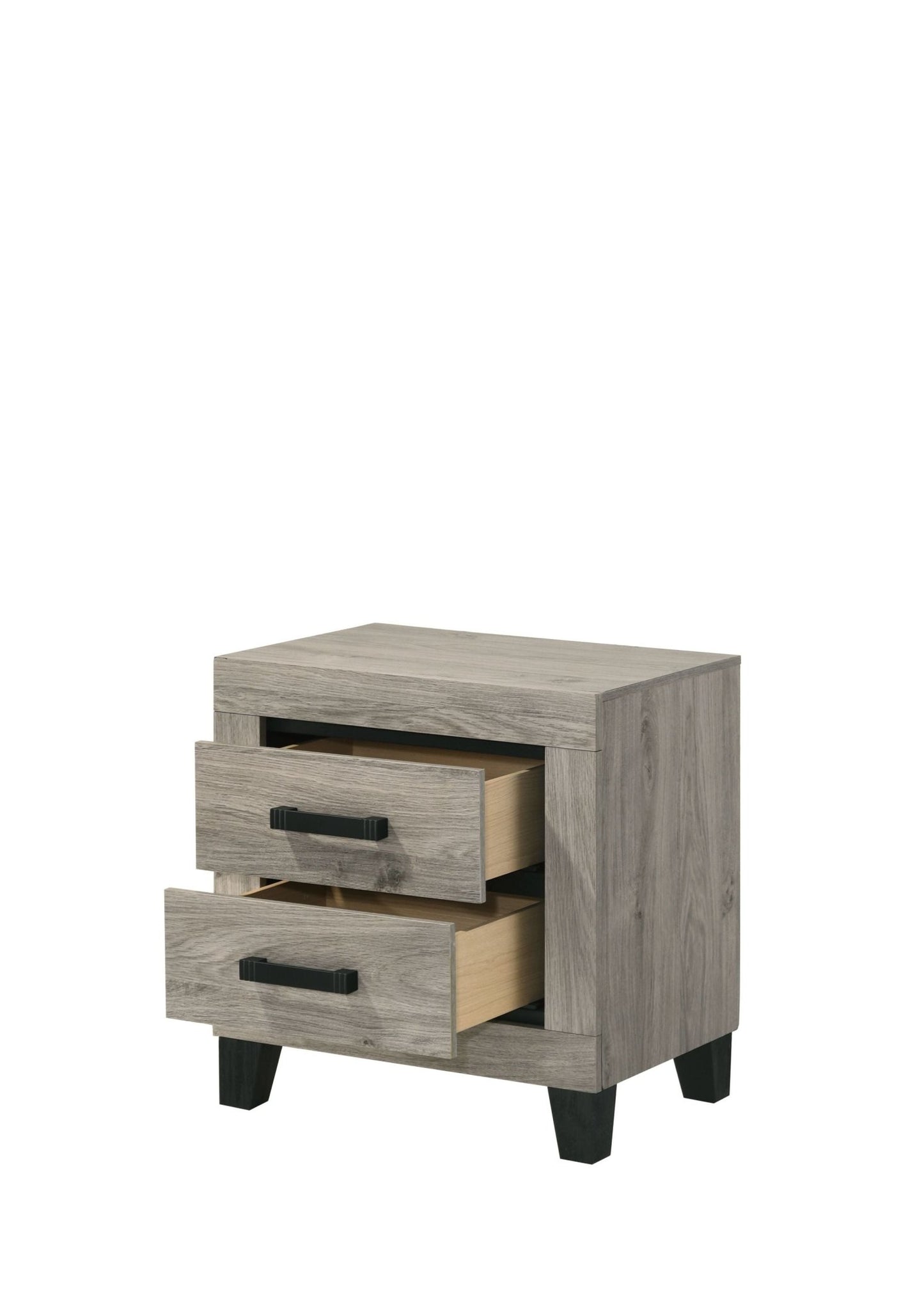 Mari Light Gray Finish Nightstand - 1st Choice Furniture Direct