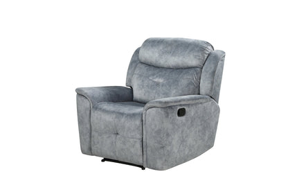 Mariana Silver Gray Fabric Manual Recliner Chair - 1st Choice Furniture Direct