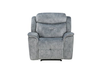 Mariana Silver Gray Fabric Manual Recliner Chair - 1st Choice Furniture Direct