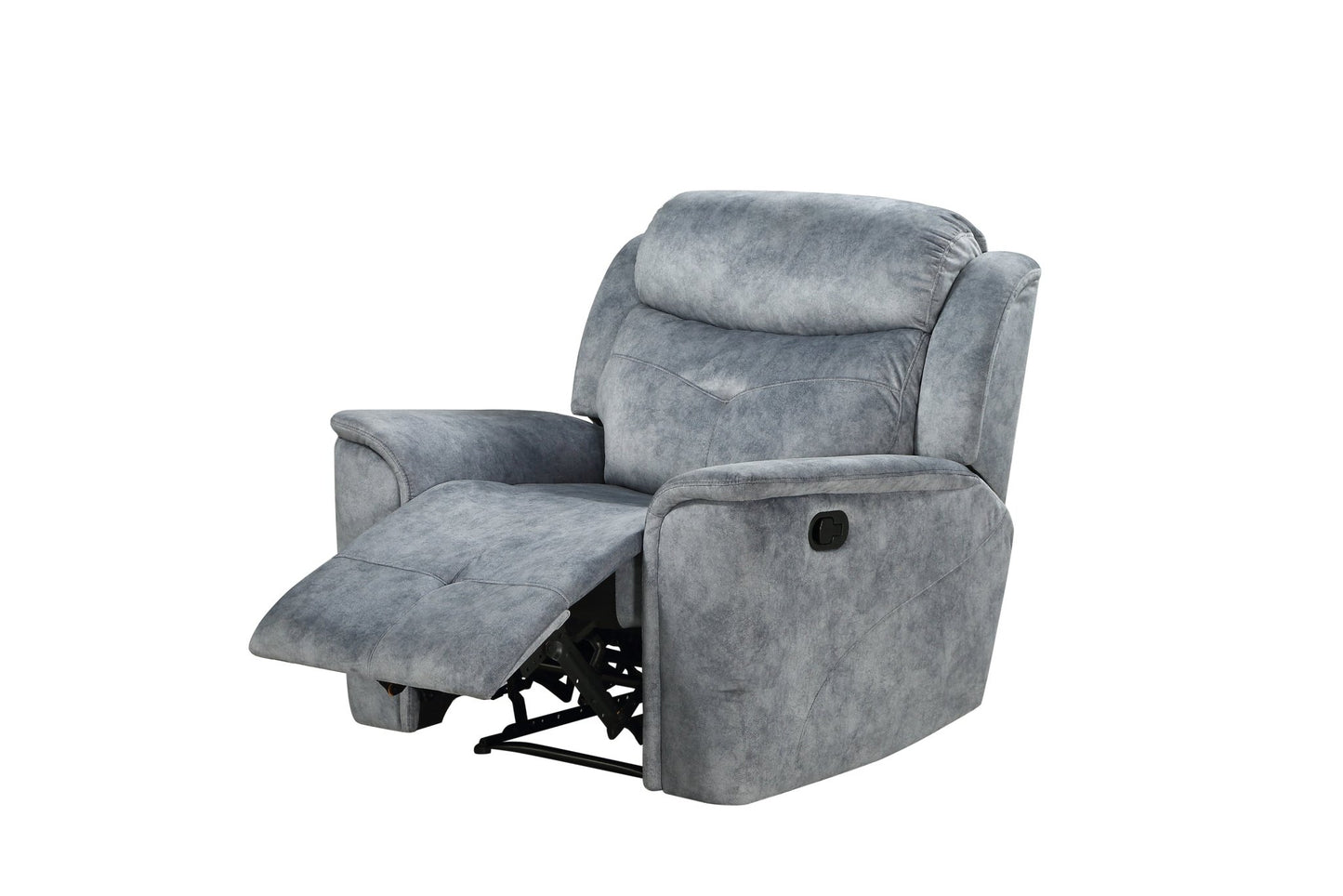 Mariana Silver Gray Fabric Manual Recliner Chair - 1st Choice Furniture Direct