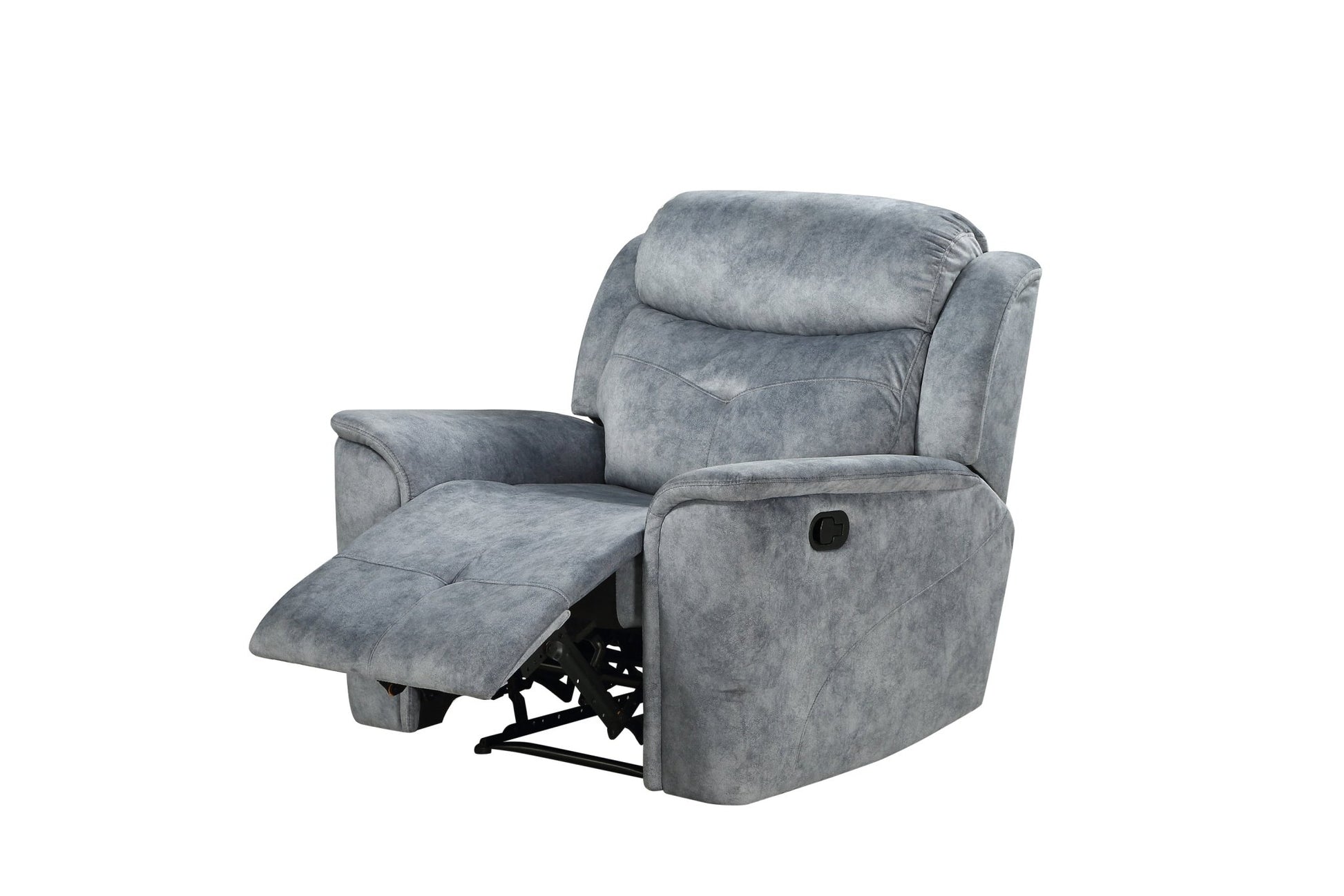 Mariana Silver Gray Fabric Manual Recliner Chair - 1st Choice Furniture Direct