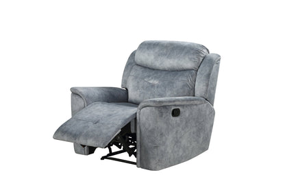 Mariana Silver Gray Fabric Manual Recliner Chair - 1st Choice Furniture Direct