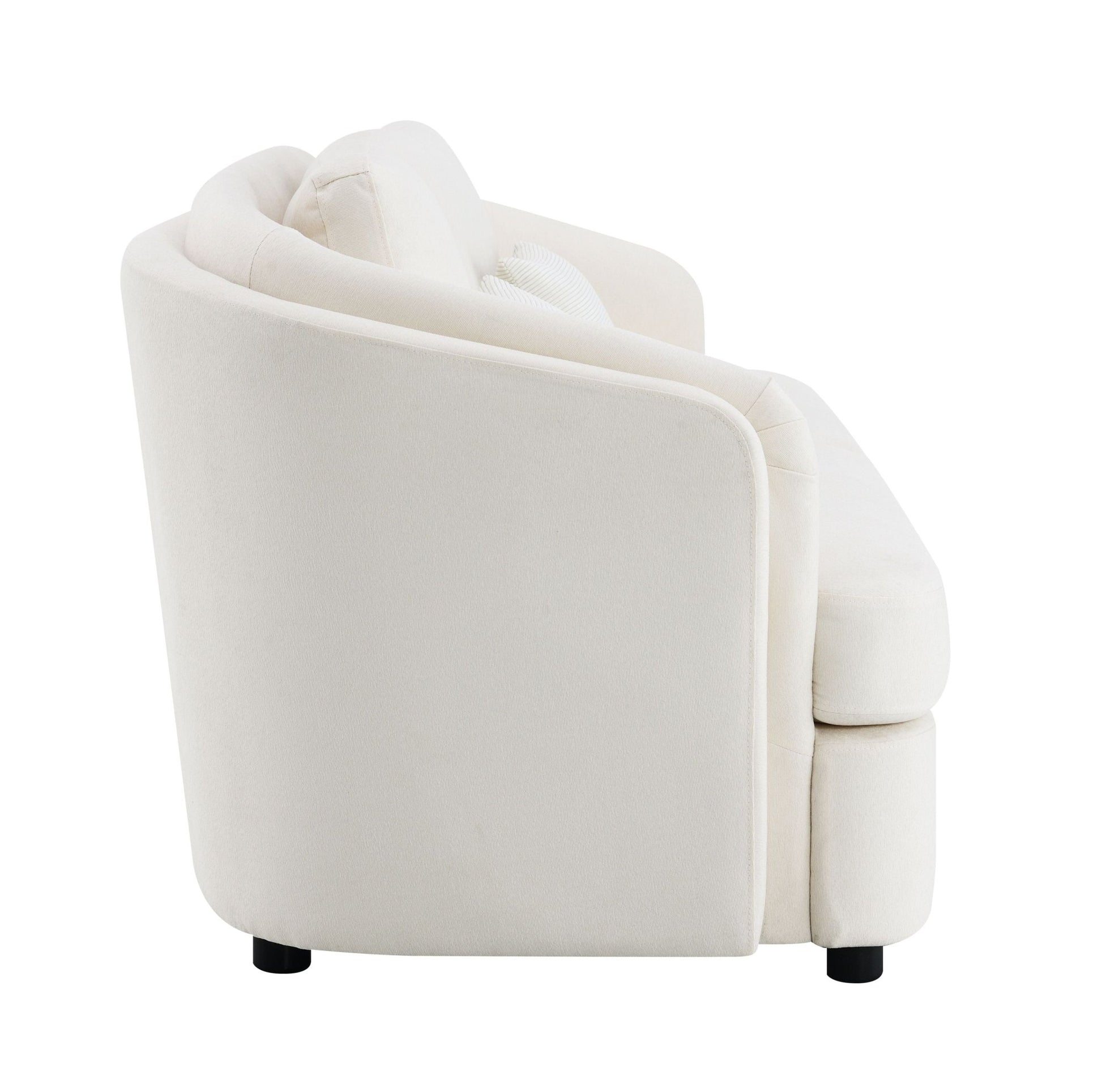 Mariko Beige Linen 3Pcs Living Room Set (Sofa, Loveseat, Chair) - 1st Choice Furniture Direct