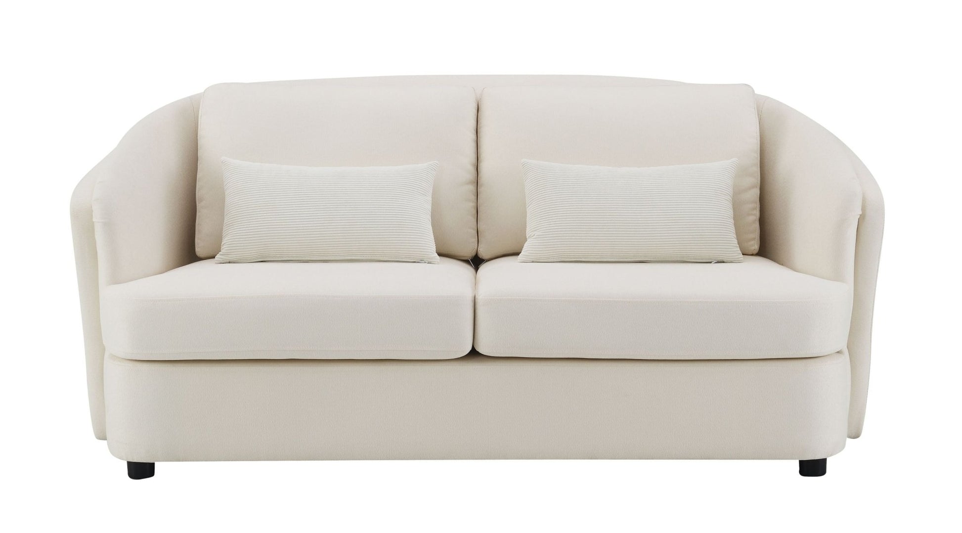 Mariko Beige Linen 3Pcs Living Room Set (Sofa, Loveseat, Chair) - 1st Choice Furniture Direct