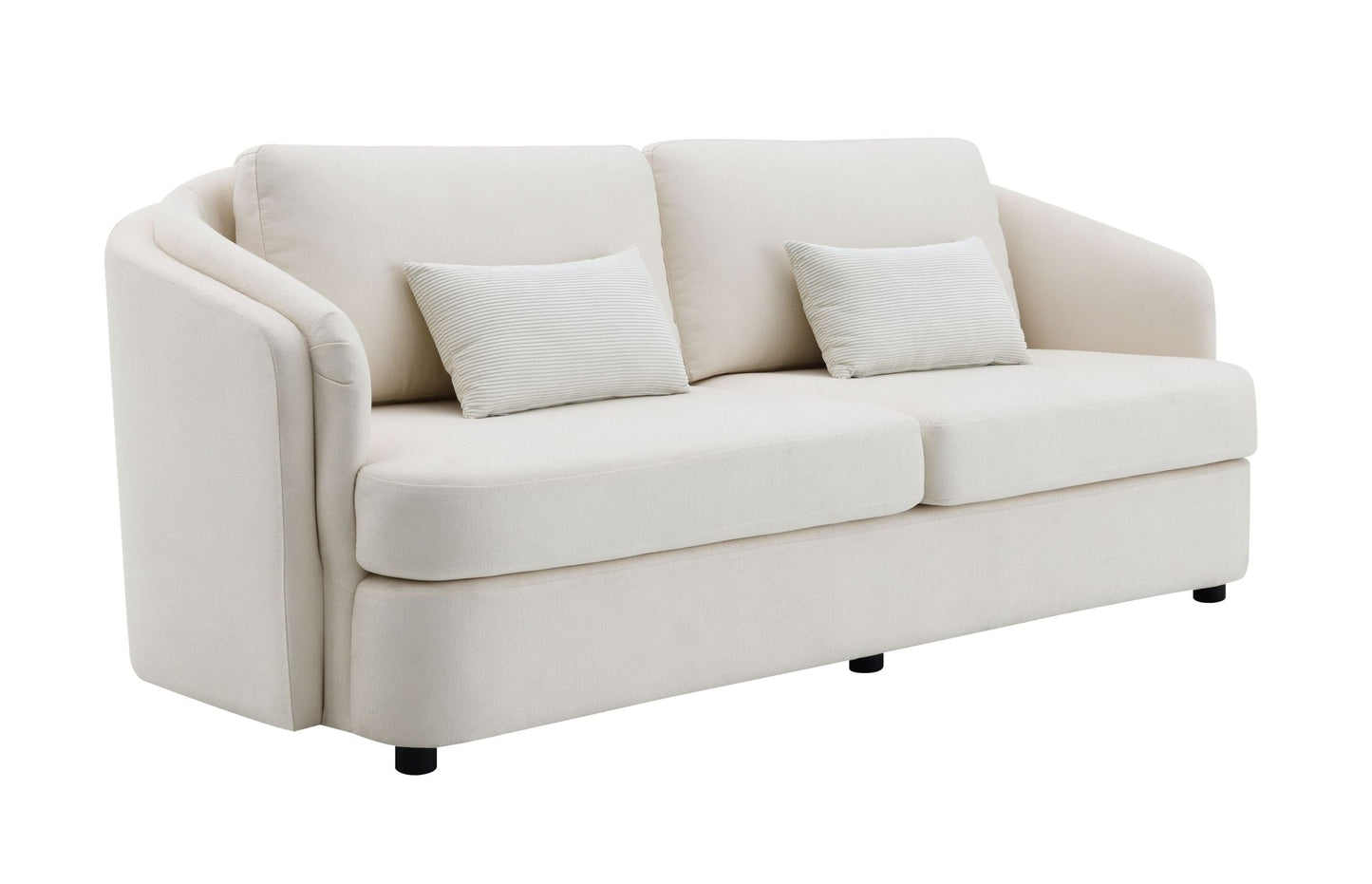 Mariko Beige Linen 3Pcs Living Room Set (Sofa, Loveseat, Chair) - 1st Choice Furniture Direct