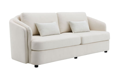 Mariko Beige Linen 3Pcs Living Room Set (Sofa, Loveseat, Chair) - 1st Choice Furniture Direct