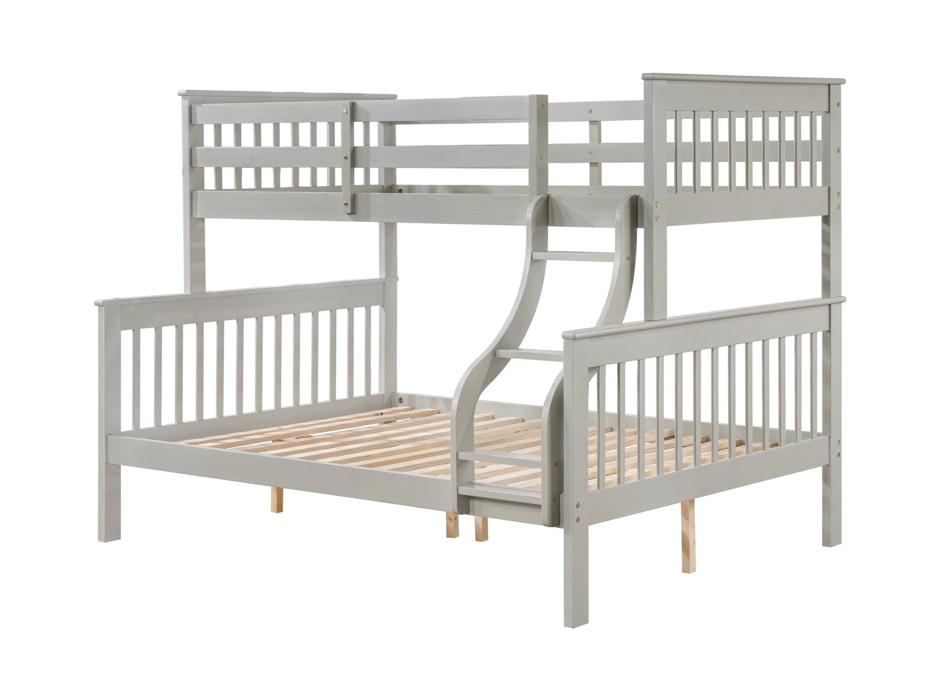 Marita Gray Bunk Bed (Twin /Full) - 1st Choice Furniture Direct