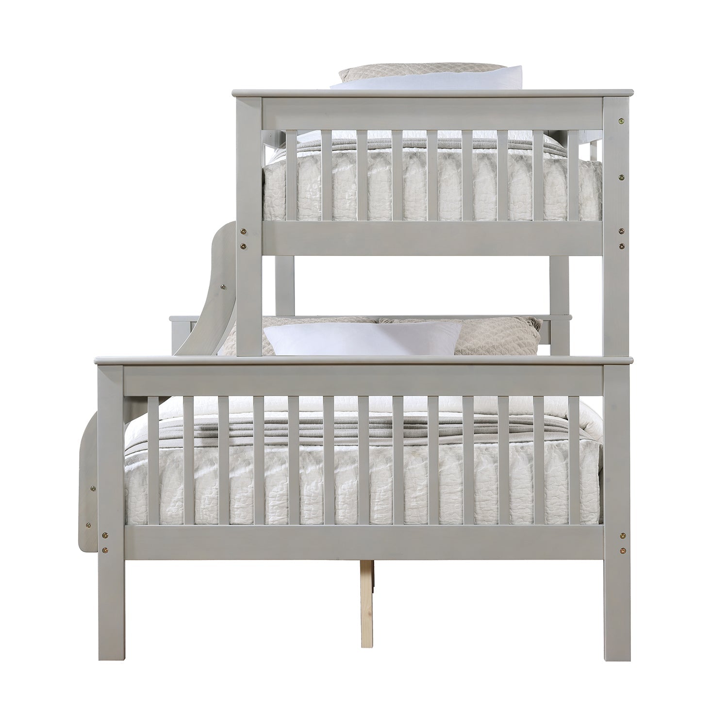 Marita Gray Bunk Bed (Twin /Full) - 1st Choice Furniture Direct