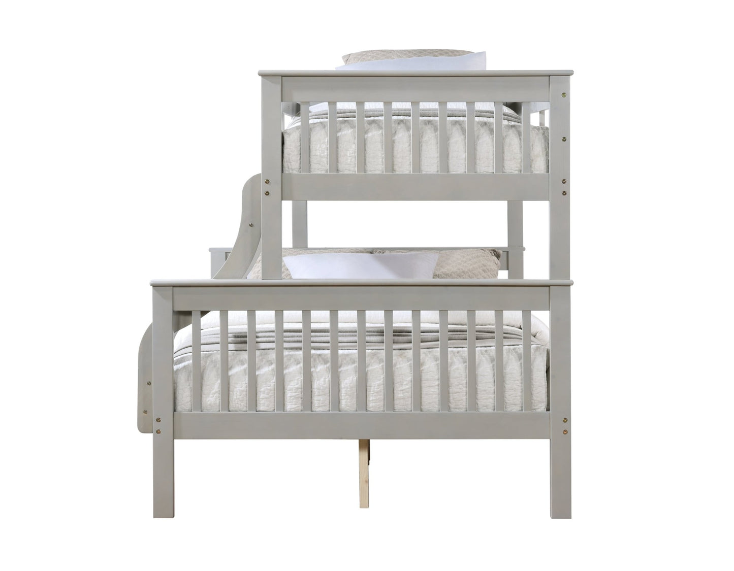 Marita Gray Bunk Bed (Twin /Full) - 1st Choice Furniture Direct