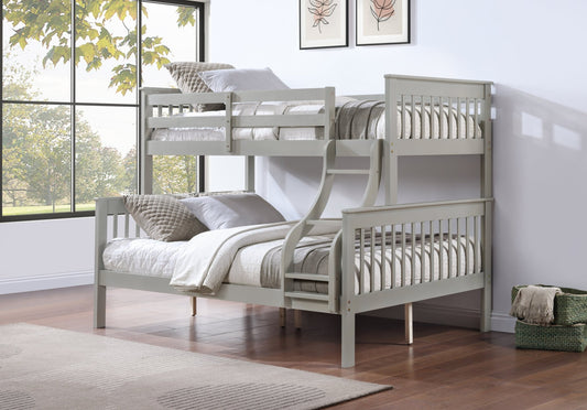 Marita Gray Bunk Bed (Twin /Full) - 1st Choice Furniture Direct