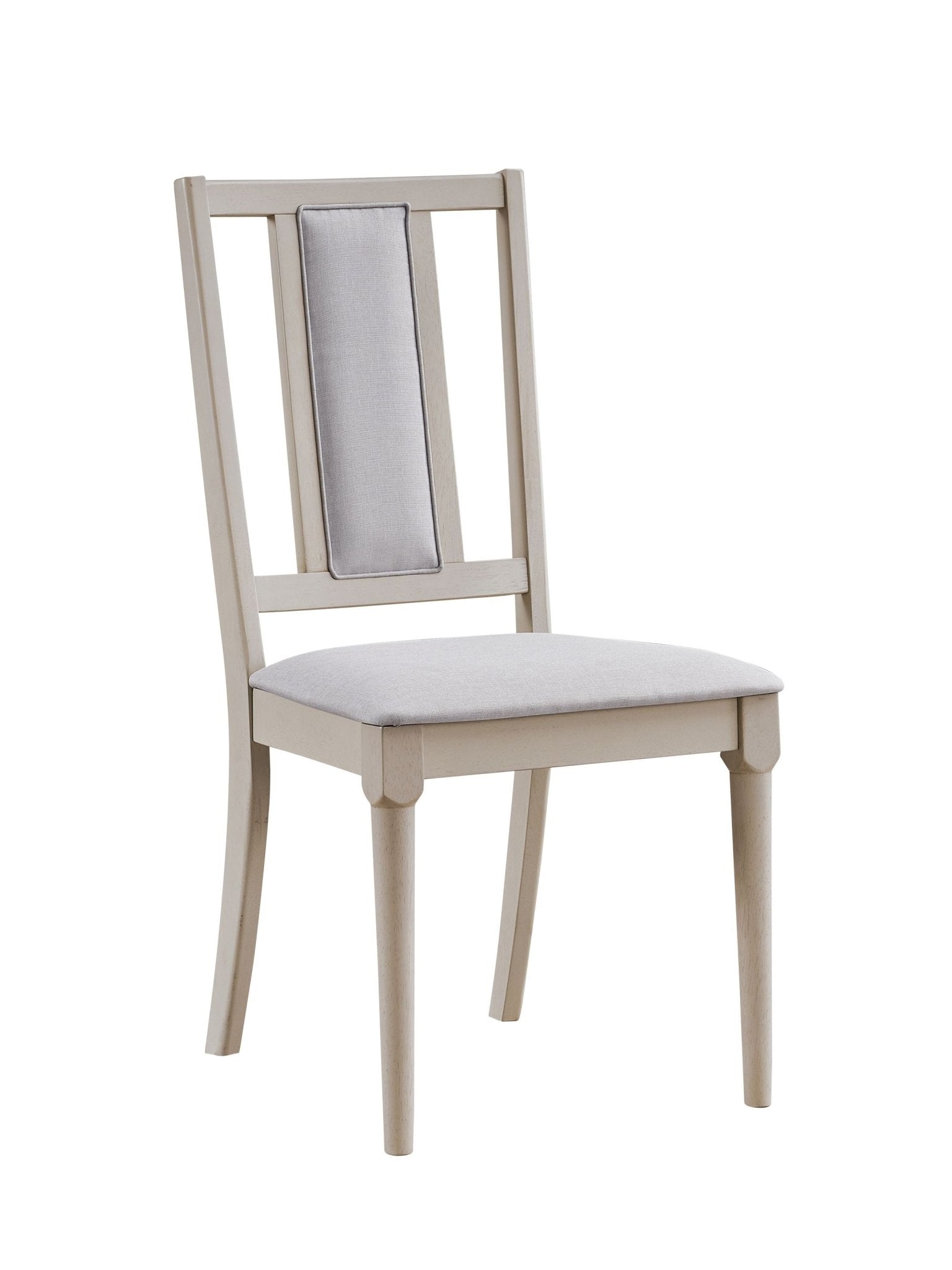 Marta Beige Linen & Natural Finish Side Chair (Set of 2) - 1st Choice Furniture Direct