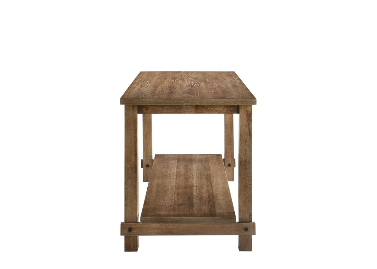 Martha II Weathered Oak Finish Counter Height Table - 1st Choice Furniture Direct