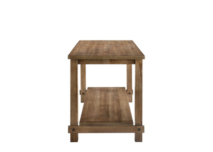 Martha II Weathered Oak Finish Counter Height Table - 1st Choice Furniture Direct