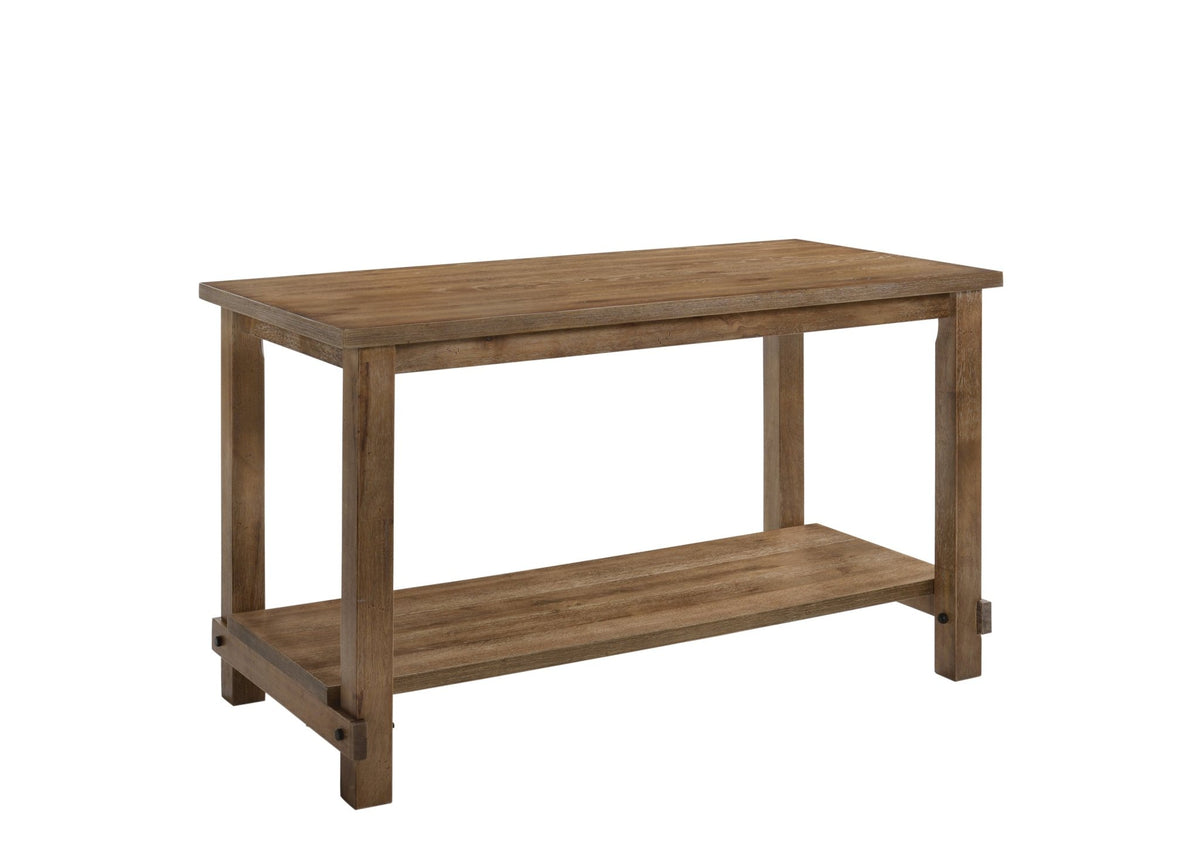 Martha II Weathered Oak Finish Counter Height Table - 1st Choice Furniture Direct