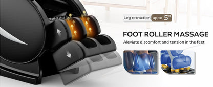 Massage Chair Recliner with Zero Gravity with Full Body Air Pressure - 1st Choice Furniture Direct