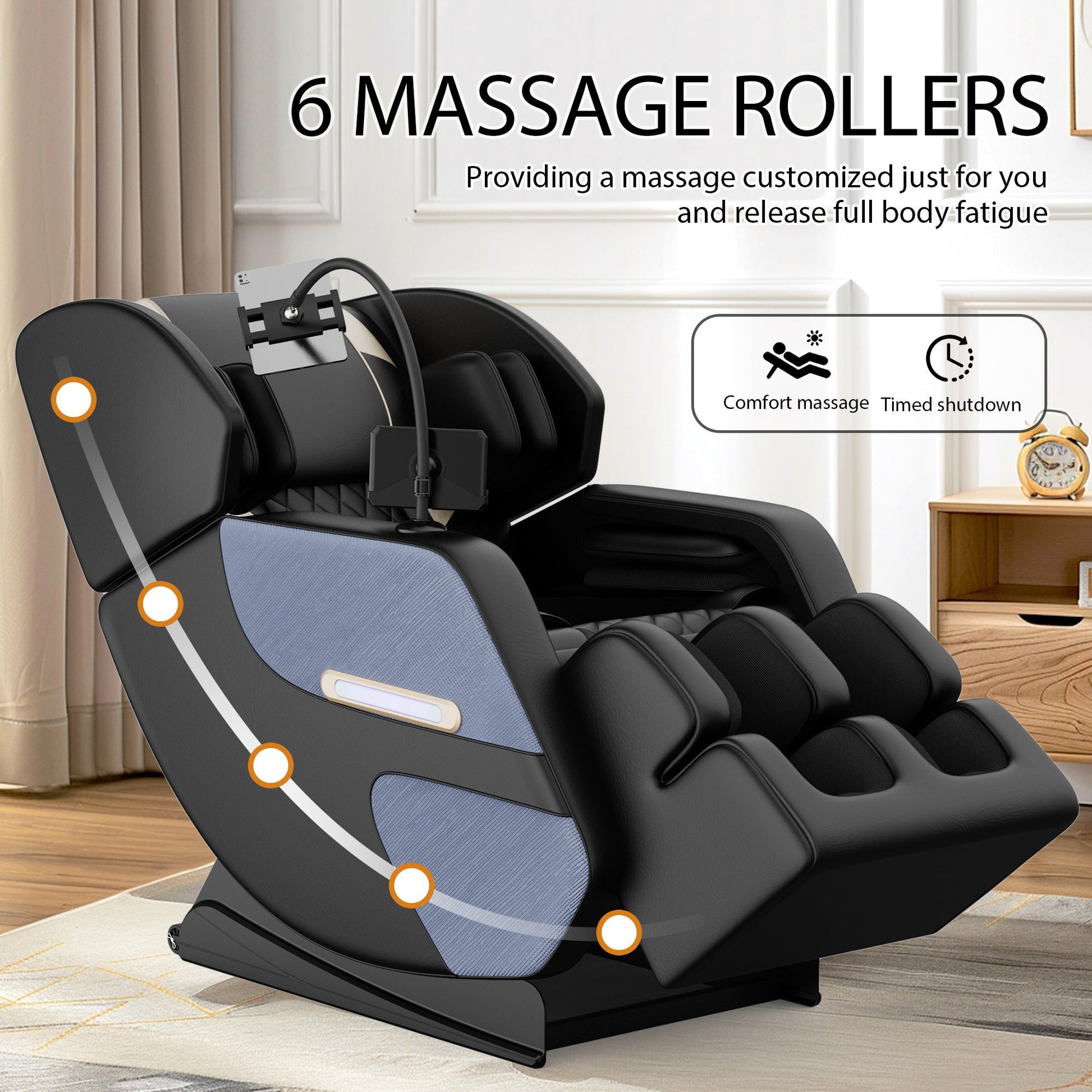 Massage Chair Recliner with Zero Gravity with Full Body Air Pressure - 1st Choice Furniture Direct