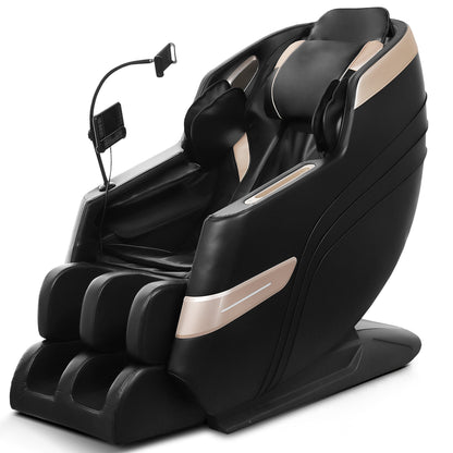 Massage Chair with Bluetooth Connectivity and Speakers Ideal for Home and Office Use Features Zero - Gravity Reclining and Full - Body Air Pressure Massage Dimensions: 55D x 27W x 47H inches Black Model - 1st Choice Furniture Direct