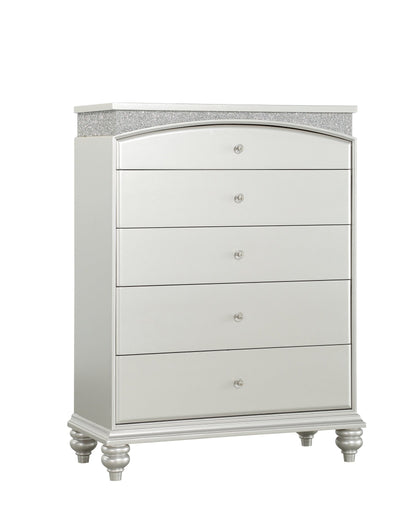 Maverick Platinum Finish Chest - 1st Choice Furniture Direct